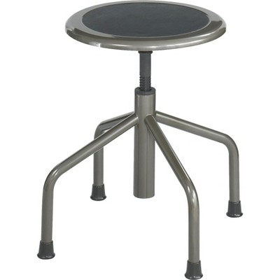 Safco Diesel Low Base Faux Leather Back Industrial/Shop Stool Black 6669