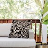 20"x20" Deny Designs Daily Regina Designs Zebra Outdoor Throw Pillow - 2 of 4