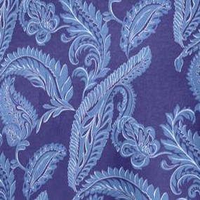 navy feather paisley