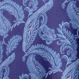 navy feather paisley