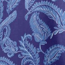 navy feather paisley