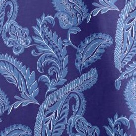 navy feather paisley