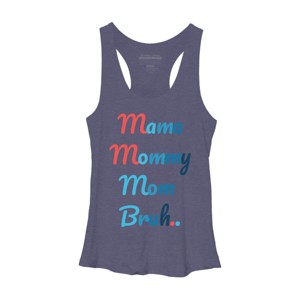 Women's Design By Humans Mother's Day Mama Mommy Mom Bruh By prsfashion Racerback Tank Top - 1 of 2