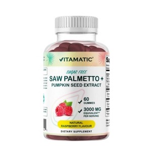 Sugar Free Saw Palmetto with Pumpkin Seed 3000 mg - 60 Gummies - 1 of 4