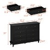 Modern 9-Drawer Dresser: Stylish Storage Solution Chest Wood Dresser  Storage Cabinet for Bedroom - 4 of 4