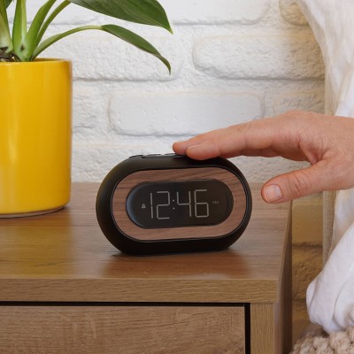 Capsule Alarm Table Clock Black - Capello_2