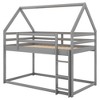 NicBex Twin over Twin Bunk Bed with Guardrail,House-Shaped Loft Bed with Built-in Ladder,Modern Bunk Beds,Noise Reduced Bunk Beds for Bedroom - 2 of 4