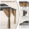 GustoWave 10' x 12' Heavy Duty Hardtop Patio Gazebo for Garden, Patios, Lawns - 3 of 4