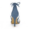 Allegra K Women's Solid Open Toe Lace Up Stiletto Sandals - 4 of 4