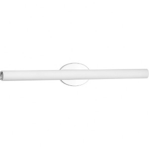 Progress Lighting Parallel 1-Light LED Bath Vanity Fixture, Steel, Polished Chrome, Opal Glass Shade - 1 of 4