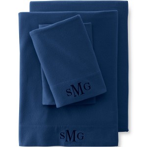 Lands' End Comfy Super Soft Cotton Flannel Bed Sheet Set - 5oz - 1 of 2