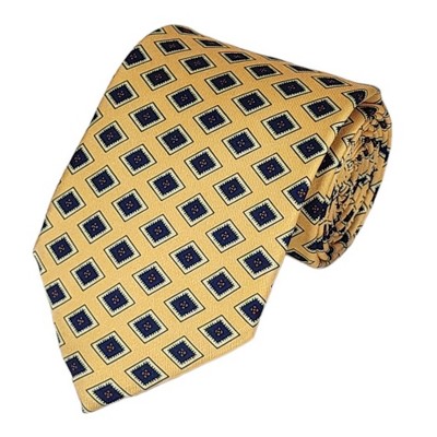 Men's Geometric Printed Design 100% Micro Fiber 3.25" W x 58" L Necktie
