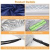 iMountek"Waterproof Full Coverage Car Cover with UV Protection, Reflective Strips & Installation Straps"Silver - 3 of 4