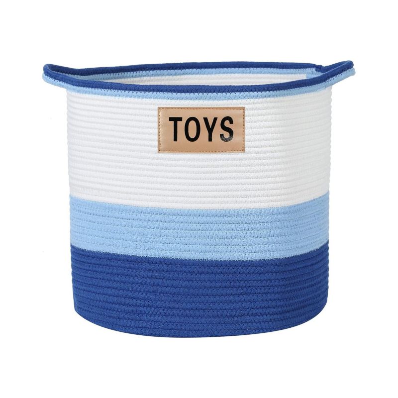 Midlee Blue 3 Tone Toys Basket, 1 of 10