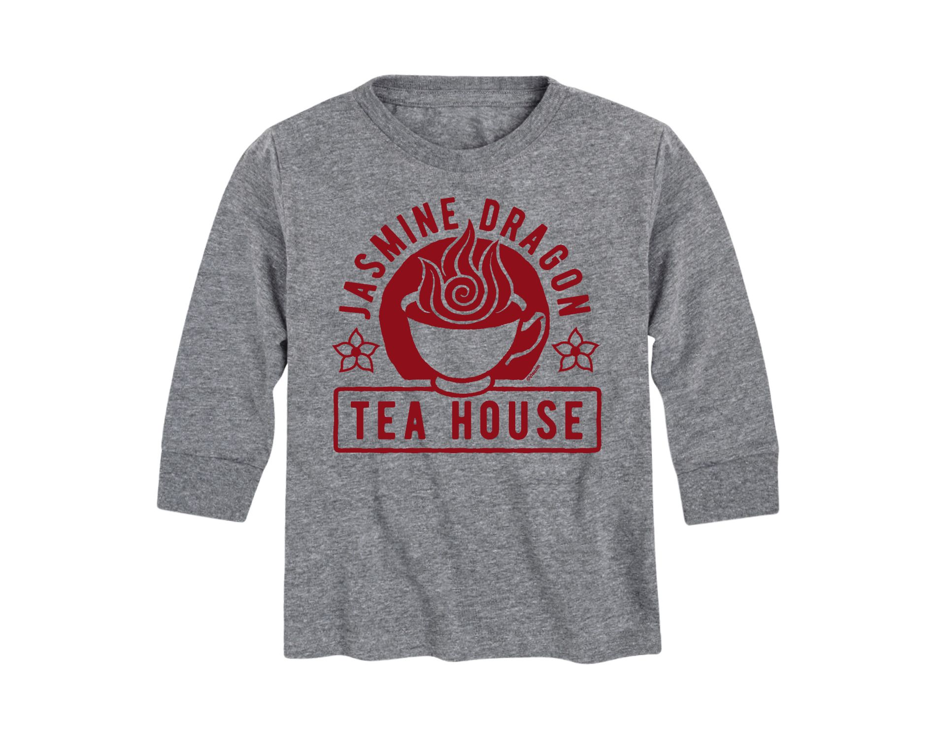 Boys' Avatar: The Last Airbender Jasmine Dragon Tea Long Sleeve Graphic T-Shirt - Athletic Heather - Large