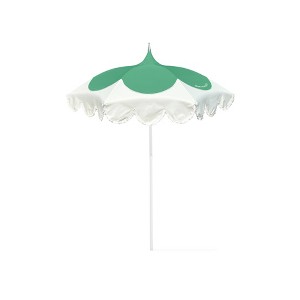 MINNIDIP Round Scalloped Petal Market Patio Umbrella - Topiary - 1 of 4