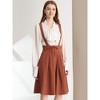 INSPIRE CHIC Women's High Waist Overall Corset Skater Suspender Dresses - 2 of 4