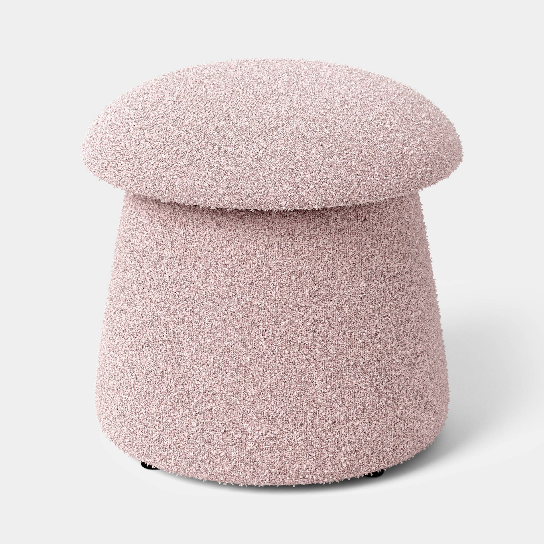 Mushroom Upholstered Storage Ottoman Pink - Room Essentials™