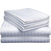 Noble House Easy Care 1800 Embossed 6pc Wrinkle Resistant  Super SoftSheet Set With 18" Deep Pockets - image 2 of 4