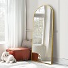 Dovelina Modern Arch Aluminium Alloy Frame Full Length Mirror Large Wall Mirror - 4 of 4