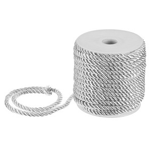 Unique Bargains Soft Polyester Twisted Silk Decorative Craft Cord Trim Cord Rope 22 Yards 1 Pc - 1 of 4