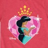 Girls' - Disney Princess - Jasmine Short Sleeve Graphic T-Shirt - 2 of 4