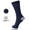 Alpine Swiss Mens Dress Socks 6 Pair Crew Sock Cotton Dress Socks for Men Solid Ribbed Argyle Pattern Multicolor Fun Designs - 3 of 4
