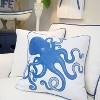 RightSide Designs Blue Inkling Octopus Indoor Applique Throw Pillow - 2 of 4