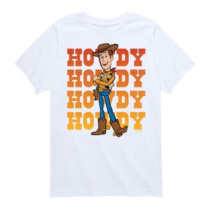 Boys' - Toy Story - Woody Howdy Stacked Short Sleeve Graphic T-Shirt - 1 of 4