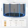 Aoodor Trampoline Replacement Net for Round Frame Trampolines, Safety Enclosure Net with Zipper, Hooks, Pole Cover - 2 of 4
