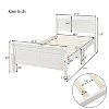 NicBex Queen/Full/Twin Size Wood Platform Bed with Headboard for Adults/Boys/Girls - 3 of 4
