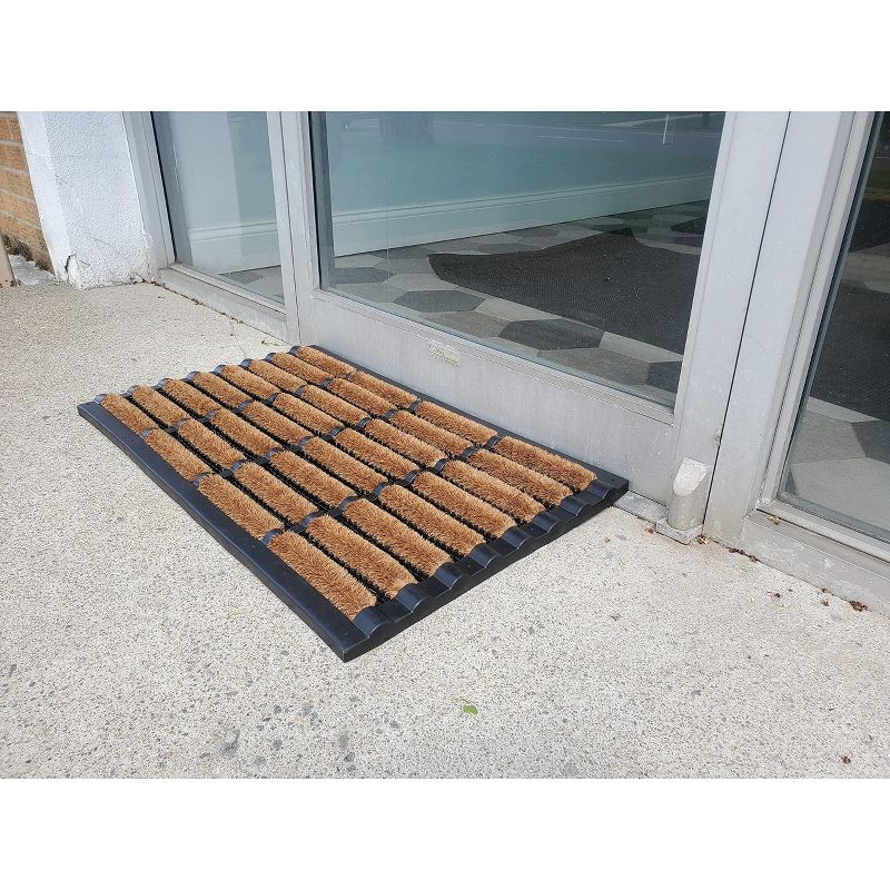 KOVOT Mud Scrubber Tray Mat Outdoor or Indoor Doormat Boots Scrapper – 29" x 17.5", 2 of 5