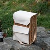 Wickerwise Wine & Cheese Picnic Basket - Wicker Tote Bag for Outdoor Parties, Camping, Travel & Celebrations - Wine Holder with Wooden Board - 2 of 4