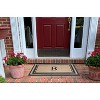 A1HC Natural Rubber Coir Outdoor Doormat 24x48 Monogrammed Anti-Shed Treated Durable Front Door Mat - 4 of 4