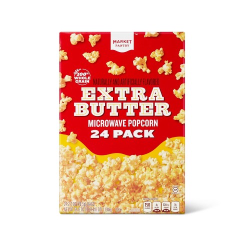 Extra Butter Microwave Popcorn 64.8oz 24ct Market Pantry Target