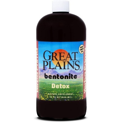 Yerba Prima Great Plains Bentonite - 32 oz - Natural Internal Liquid Clay Cleansing Supplement