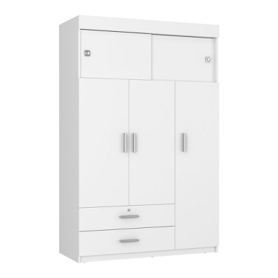 NicBex Armoire Wardrobe Closet Storage Cabinet with Doors & Drawers & Shelves for Bedroom