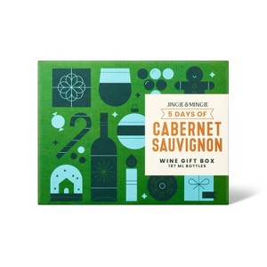 Jingle & Mingle 5 Days of Cabernet Sauvignon - 5ct/187ml Bottles - 1 of 3