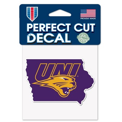 NCAA Northern Iowa Panthers 4"x4" State Decal