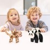PICASSO-TILES 4 PC Panda & Monkey Character Theme Set Magnetic Tiles, Building Blocks, STEM Toys for Kids 3+ - 2 of 4