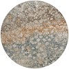 HomeRoots 8' Beige And Copper Round Abstract Washable Indoor Outdoor Area Rug - 4 of 4