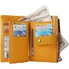 Small Leather Wristlet Wallet for Women – Bifold Purse with Card Slots, Zipper Coin Pocket, Slim Compact Design for Everyday Use - 2 of 4