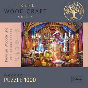 Trefl WoodCraft Magical Chamber Jigsaw Puzzle - 1000pc: Fantasy Theme, Brain Exercise, Flax Fiber, Polish Made
