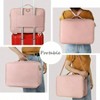 Travel Makeup Train Case with Adjustable Dividers, Portable Cosmetic Organizer for Brushes, Toiletry, Jewelry & Tech - 4 of 4