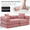 Sapphtopaz 73" Couches for Living Room 2-in-1 Convertible Sofa Bed with Removable Armrests Mattress Sofa with 2 Pillows Sleeper Sofa for Bedroom - 4 of 4