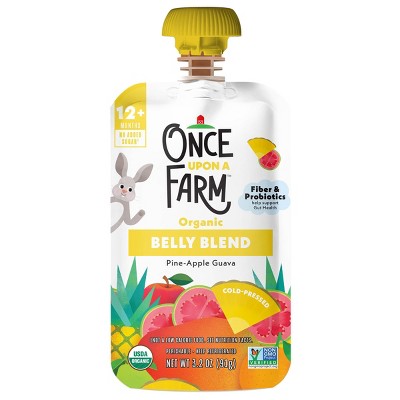 Once Upon A Farm Organic Belly Blend Pine-Apple Guava - 3.2oz