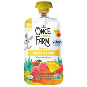 Once Upon A Farm Organic Belly Blend Pine-Apple Guava - 3.2oz - 1 of 2