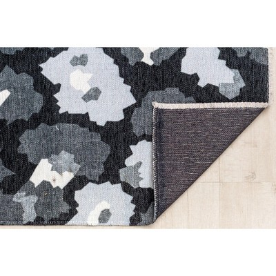 Elizabeth Sutton Modern Gray Floral 8' x 10' Synthetic Area Rug