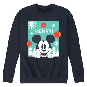 Men's - Disney - Get Merry Graphic Fleece Sweatshirt - 1 of 4