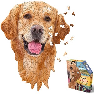 Madd Capp: I Am Golden - 550 Piece Puzzle - Dog Shaped Animal Jigsaw, 24 x 32" - 1 of 4